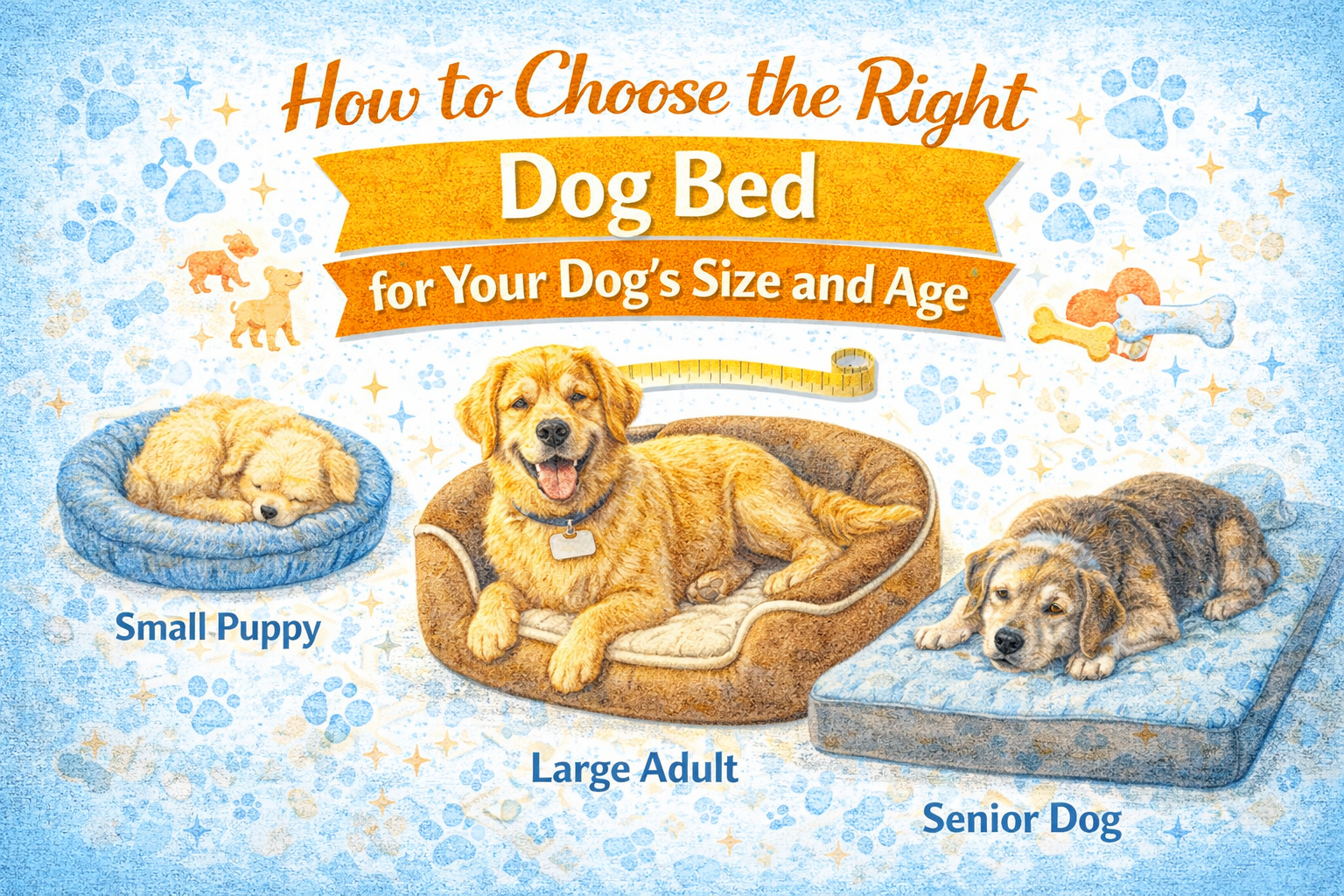 How to Choose the Right Dog Bed for Your Dog’s Size and Age 🐶