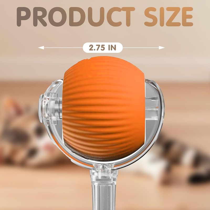 Smart Pet Rolling Ball with Teaser Sensor