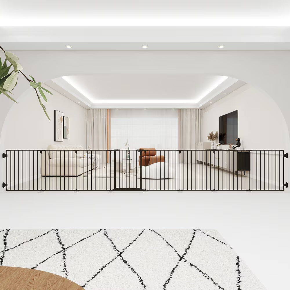 Heavy Duty Supermarket Shopping Basket Design Metal Storage Wholesale Black 8-piece Fence