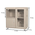 4 Tier Wooden Hamster Guinea Pig Cage with Locker