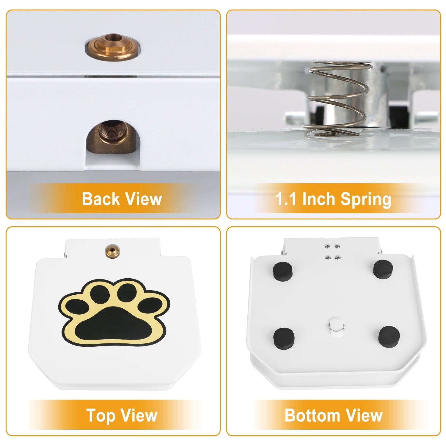 Dog Water Fountain Outdoor Dog Pet Water Dispenser Step-on Activated Sprinkler With Interactive Paw Pedal Valve For Drinking Water