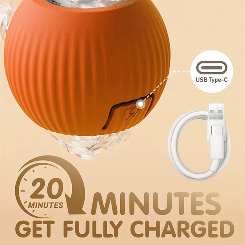 Smart Pet Rolling Ball with Teaser Sensor