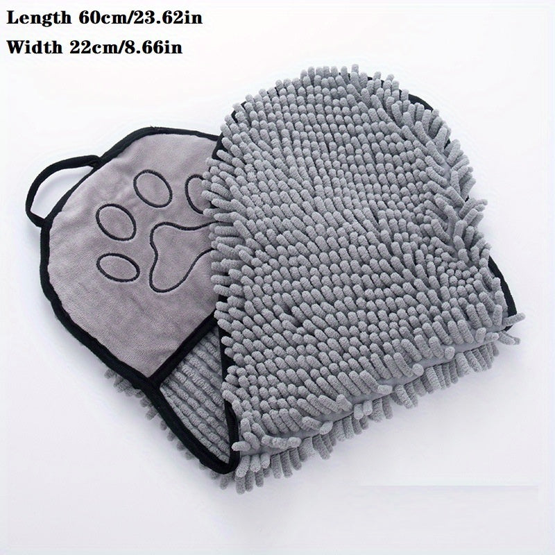 Absorbent Dog Towel - Microfiber Quick Drying Towel Machine Washable With Hand Pockets