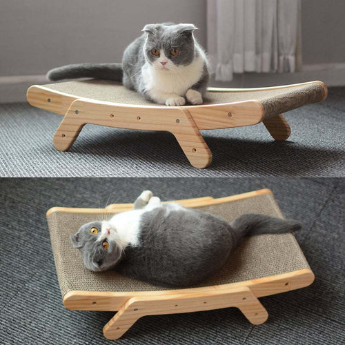 Adjustable Cat Scratcher Bed - Vertical Horizontal or Angled - Corrugated Paper Replaceable