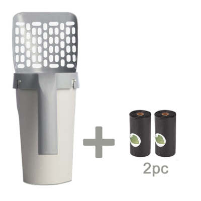 Large Cat Litter Scoop with Bag Holder
