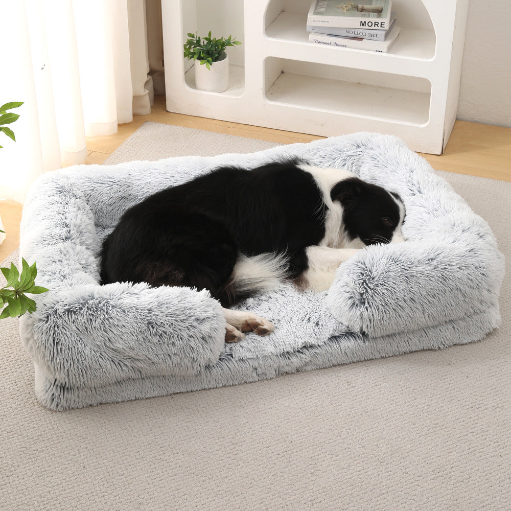 Plush Square Pet Bed Dog Bed Winter