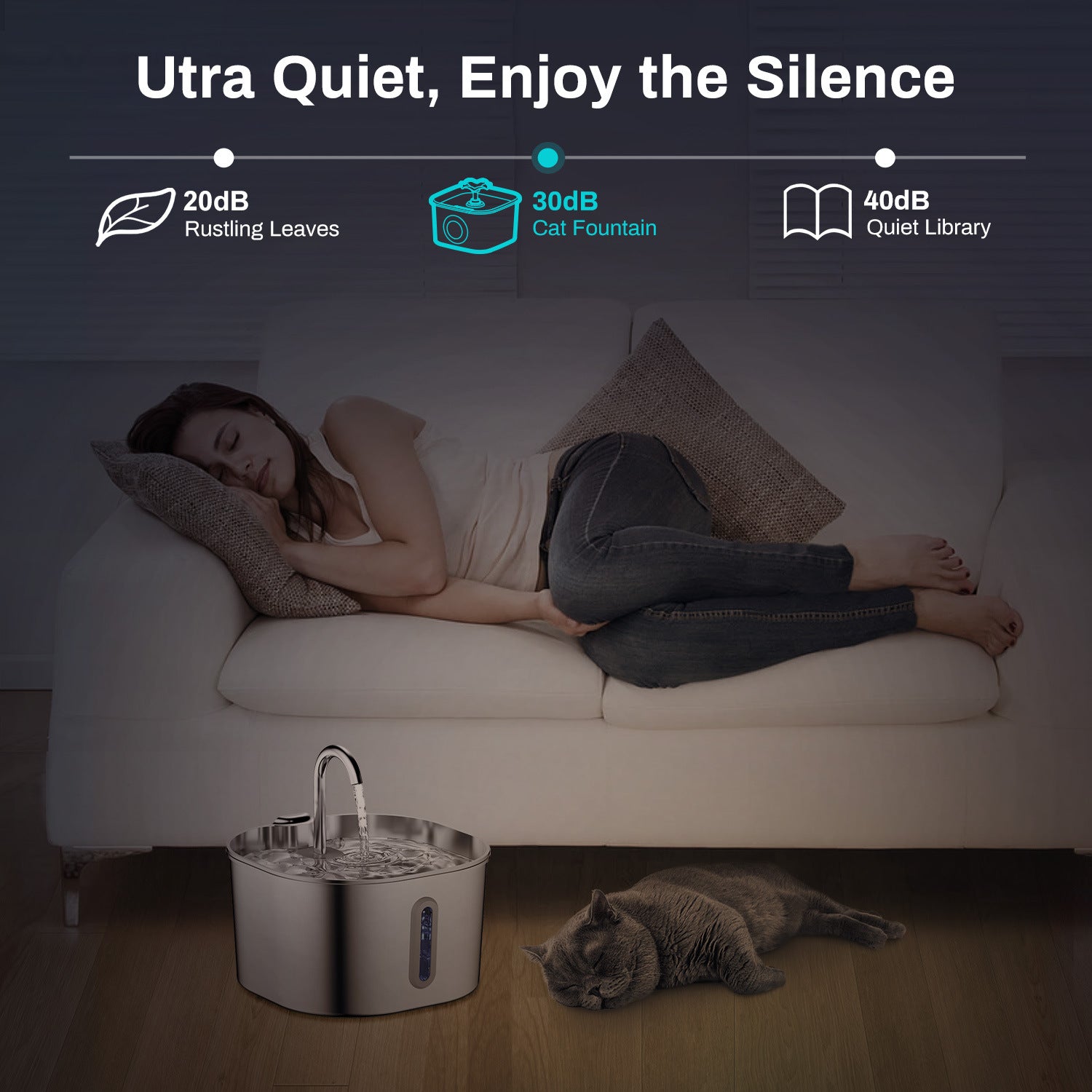 Stainless Steel Smart Pet Water Dispenser