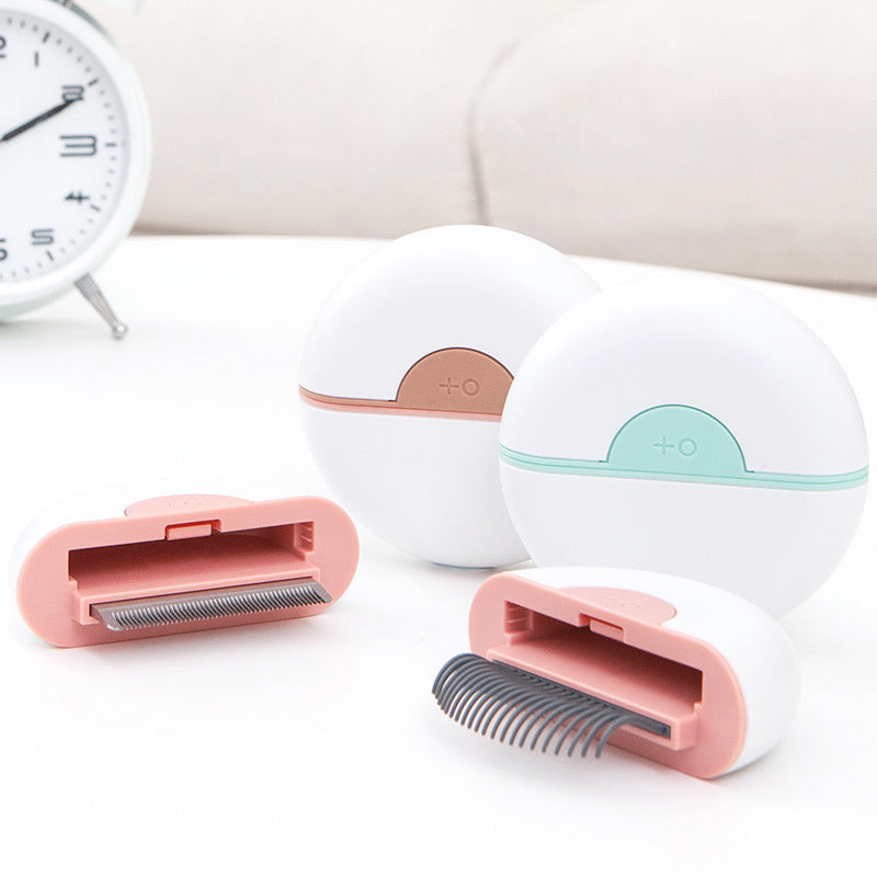 Steel Alloy Cat Hair Brush - Pet Grooming Comb For Matted Hair