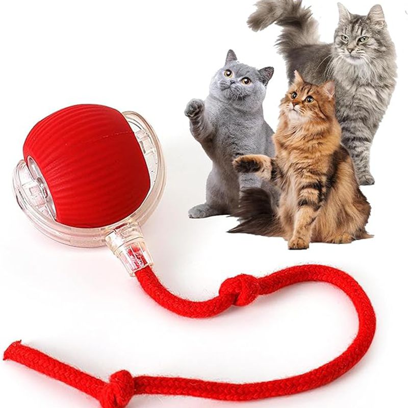 Smart Pet Rolling Ball with Teaser Sensor