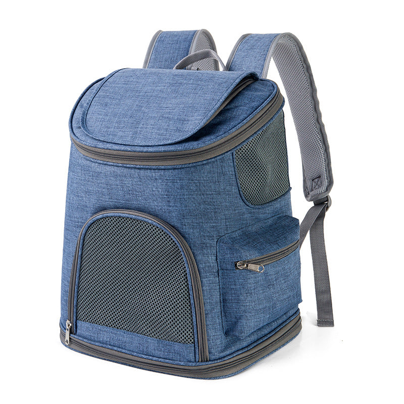 Pet Bag Backpack Oxford Cloth Exterior - Portable Pet Backpack - Shoulder Pet Bag - Dog & Cat