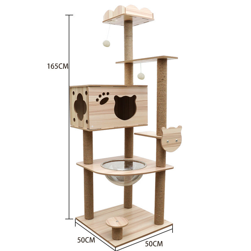 Cat Tree Cat Crawl Cat Nest Cat Scratching Board Pet Toy Space Capsule