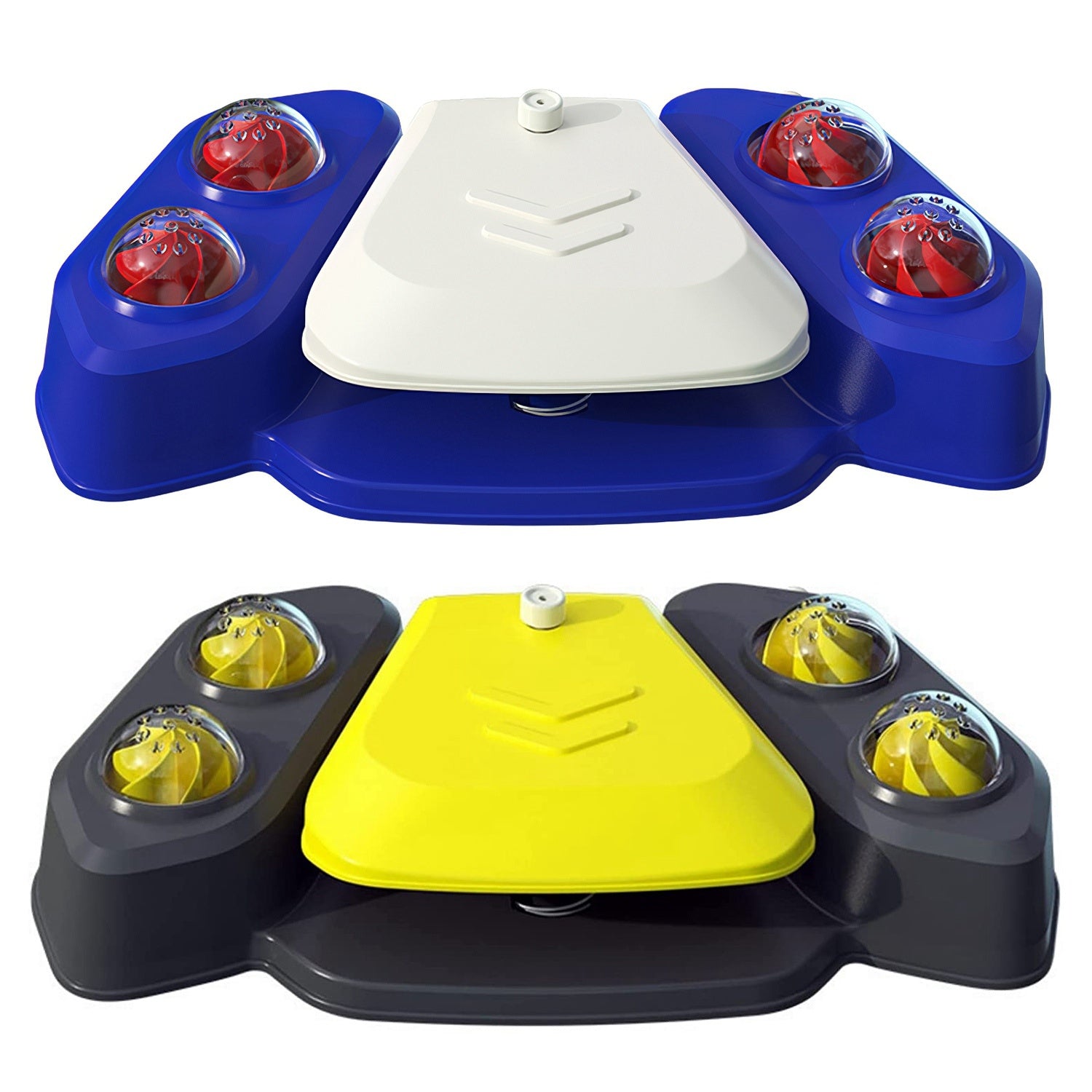 Blue-Yellow Color Options -- 1Pc Dog Water Fountain Multifunctional Automatic Pet Water Dispenser Outdoor Step-on Activated Sprinkler For Drinking Shower Fun