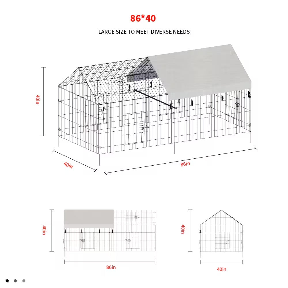 Pointed Wire Chicken Coop For Poultry Breeding
