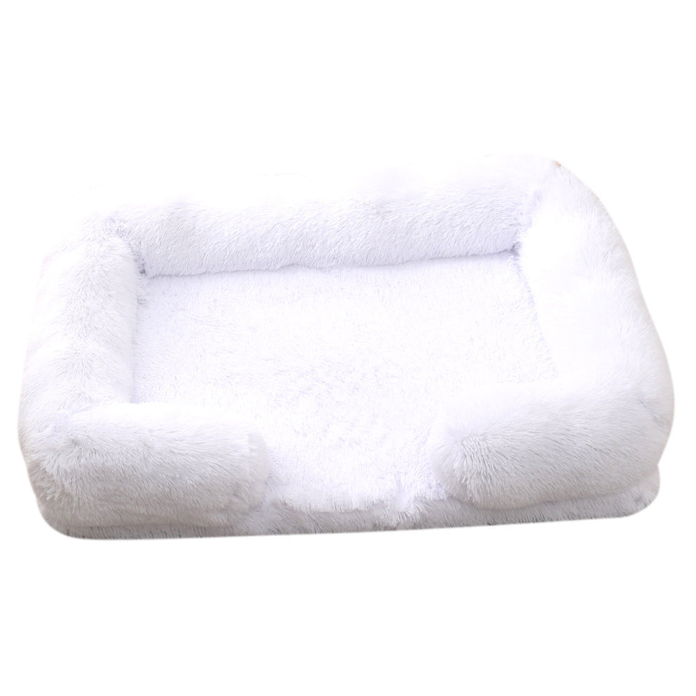 Plush Square Pet Bed Dog Bed Winter
