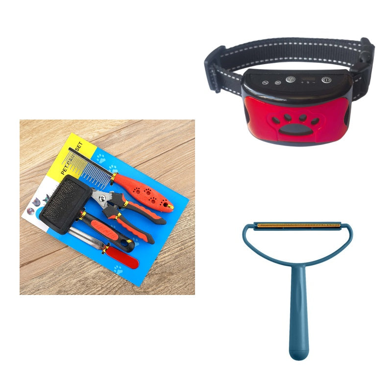 Dog Bark Arresting Training Collar with Vibration Sound Remote Control