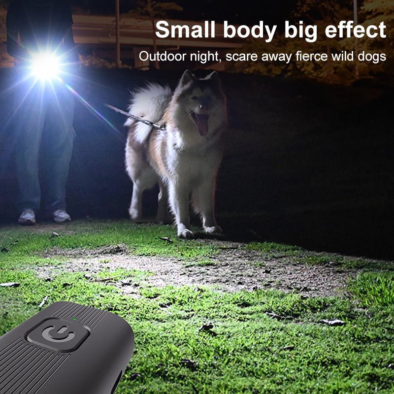 Dog Bark Deterrent Device, Portable Mini Dog Repeller, USB Rechargeable, Anti-barking Training Device With Flashing Light, Small And Exquisite