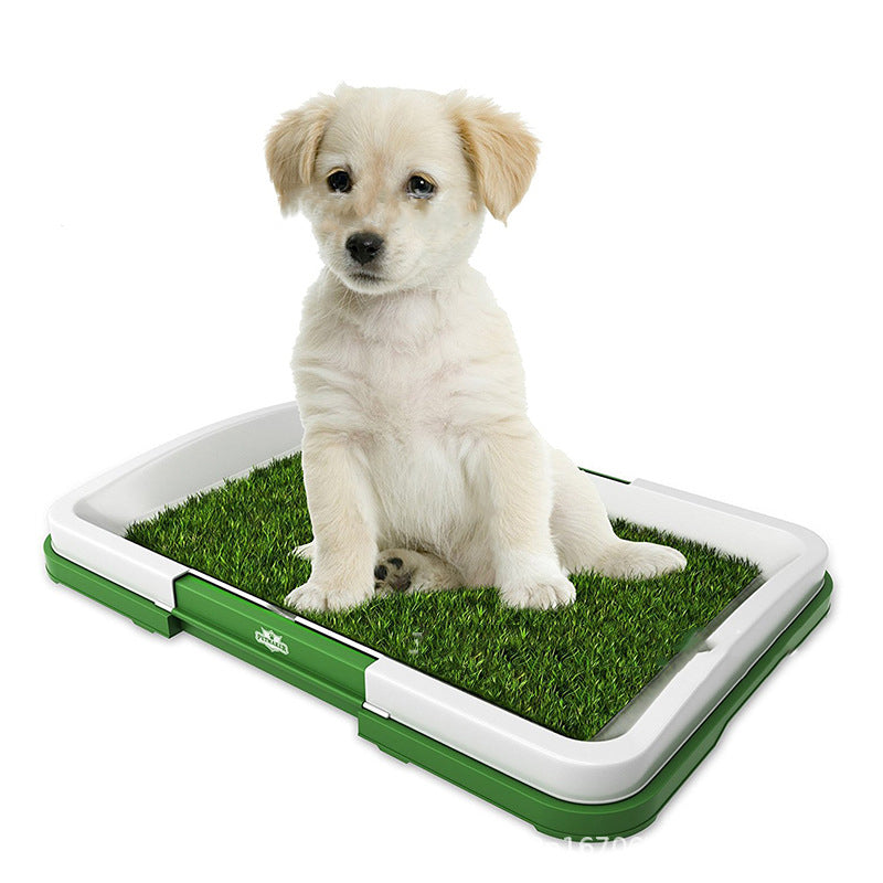 Grid Lawn Flat Toilet Dog Potty - Cleaning Tool