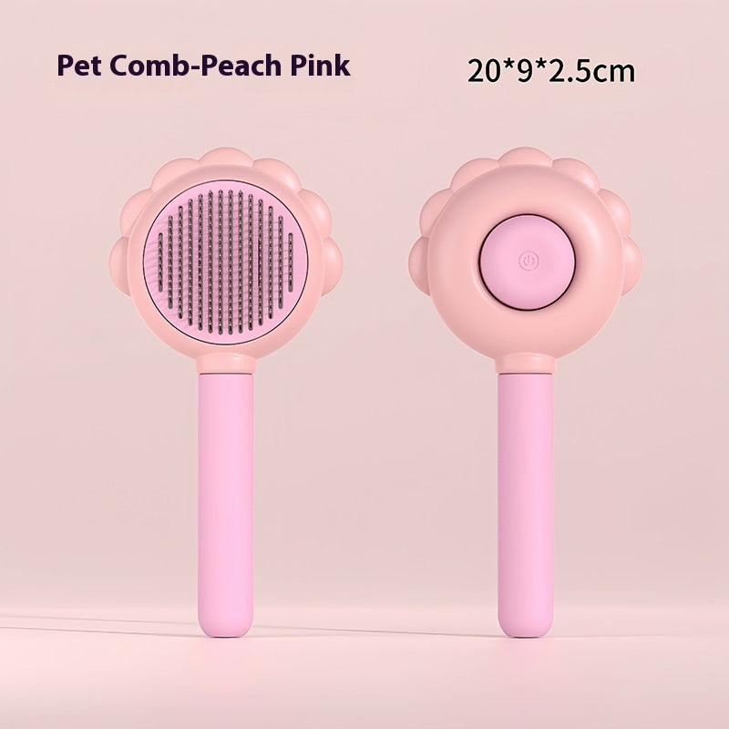 2 In 1 Self Cleaning Pet Brush Comb with Spray