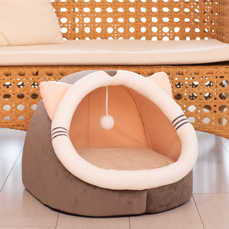Warm Cute Enclosed Cat Nests