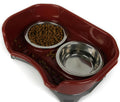 Pet Double Basin Splash-Proof Stainless Steel Food Bowl