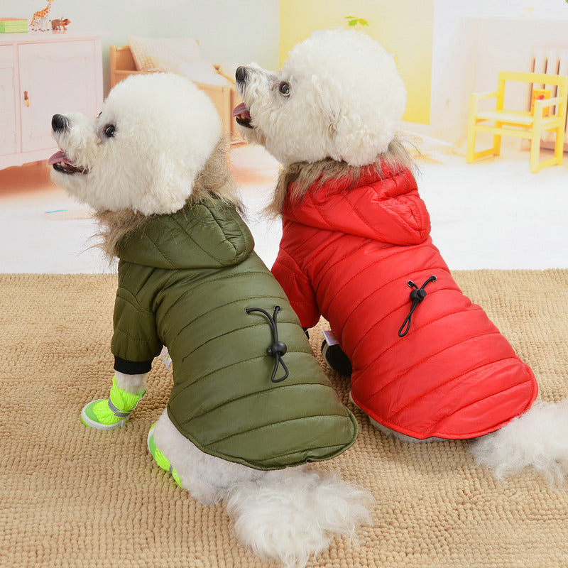 Pet Winter Jacket Dog Winter Coat with Hat