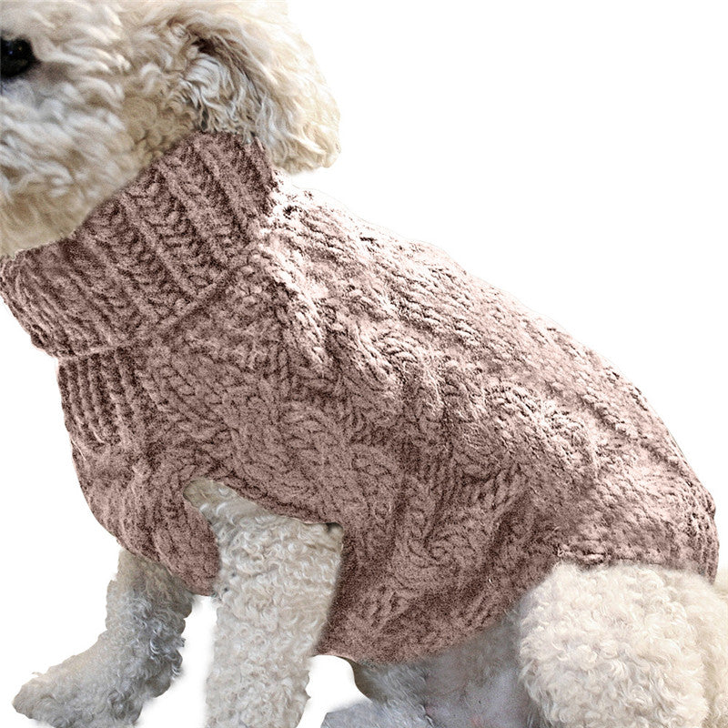Pet Sweater Dog Winter Warm Knitted Clothing