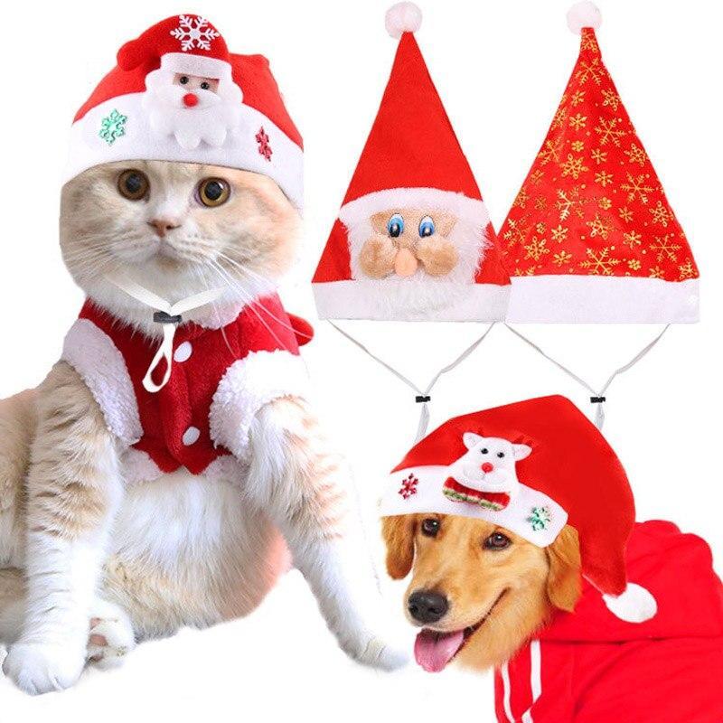 Small, medium and large dogs Christmas hat pet products