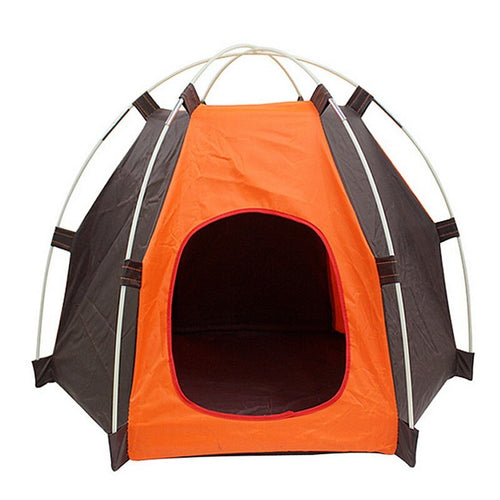 Camping Indoor Outdoor Pet Tent Small Pet House Sunscreen Portable Foldable Pet Kennel Cat Nest Dog Sleeping Bed