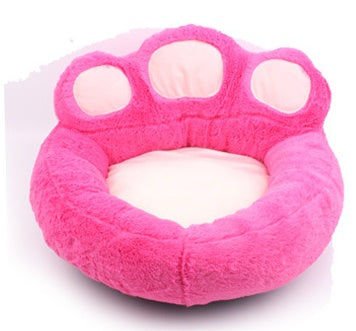 Paw Pet Bed - Dog & Cat Round Bed