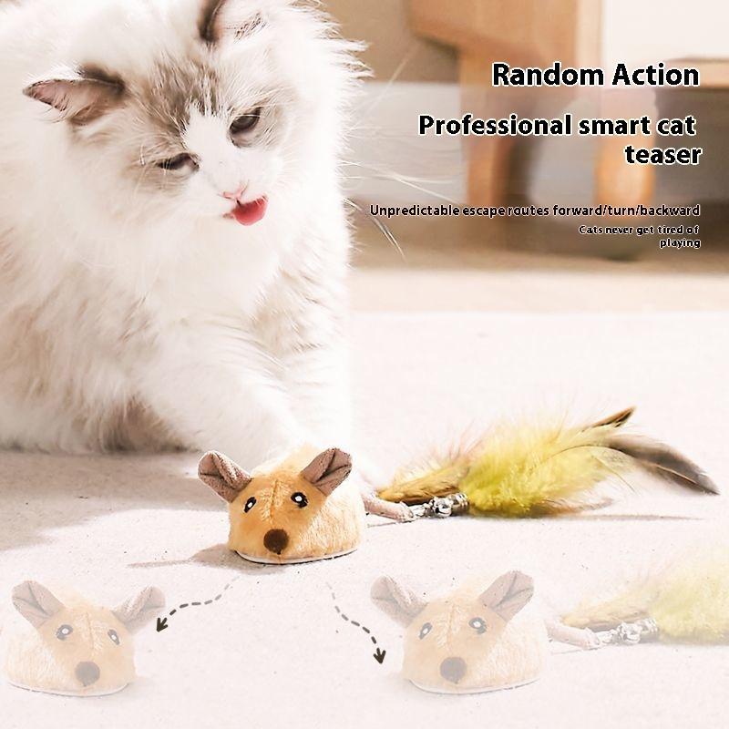 Electric Orange Mouse Cat Toy