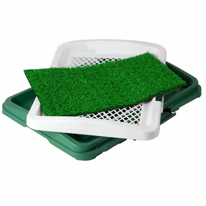 Grid Lawn Flat Toilet Dog Potty - Cleaning Tool