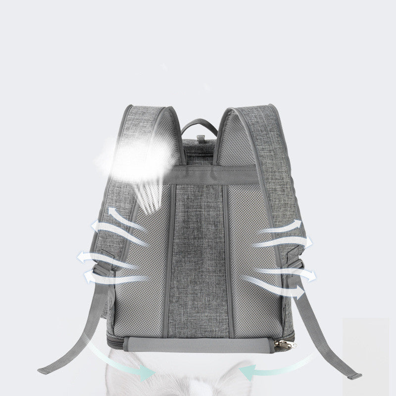 Pet Bag Backpack Oxford Cloth Exterior - Portable Pet Backpack - Shoulder Pet Bag - Dog & Cat