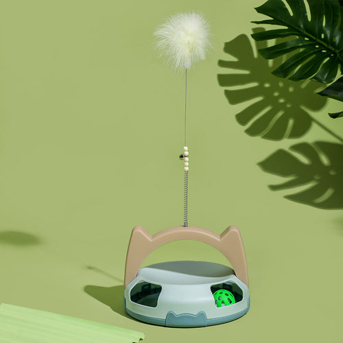Cat Feather Teaser Toy - Chew Resistant
