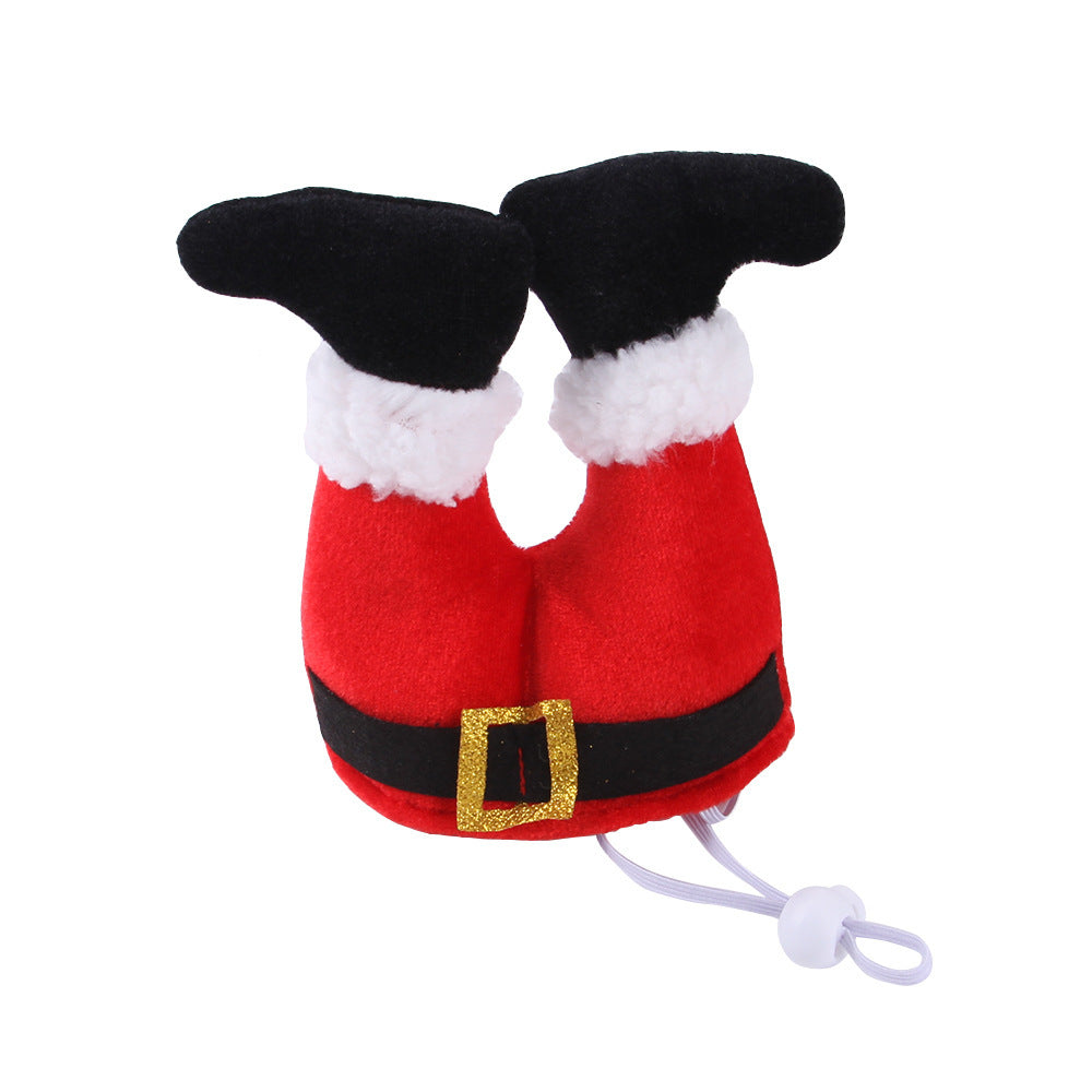 Costume Christmas Pet Hat Small Dogs Cute Fleece Hat Party Event Apparel Funny Clothes Accessory