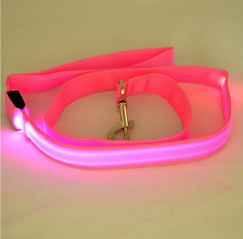 LED Glowing Dog Leash Glowing Pet Leash