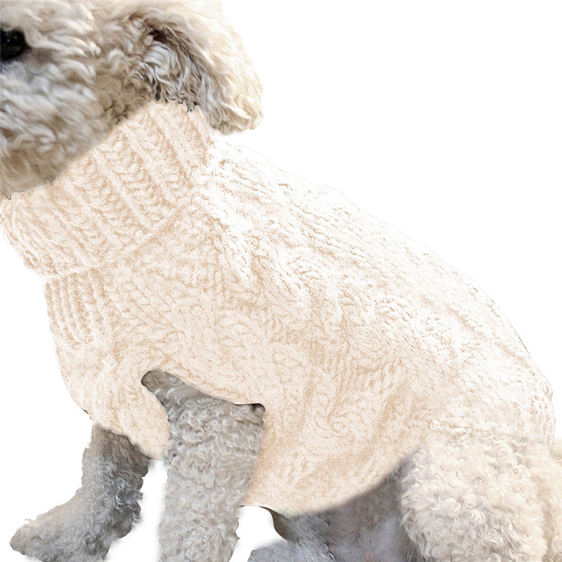 Pet Sweater Dog Winter Warm Knitted Clothing