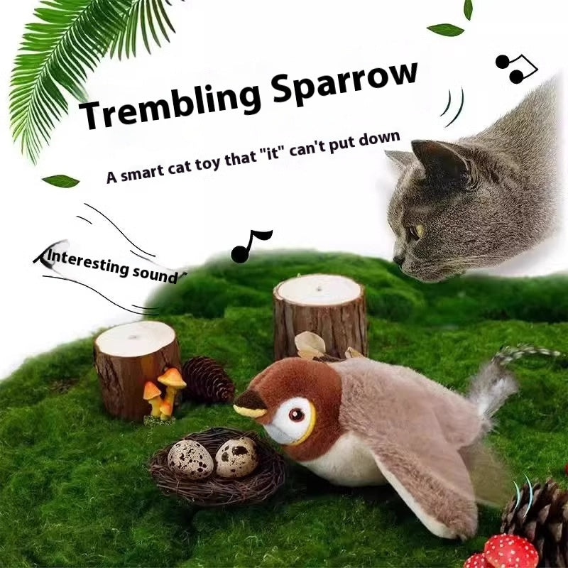Trembling Sparrow Sound Cat Toy