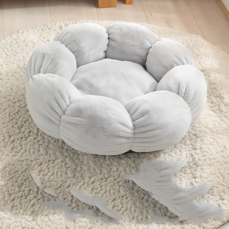 Pet Bed Mat New Pet Soft Dog Cat Blanket  Flower Shaped Dog bed