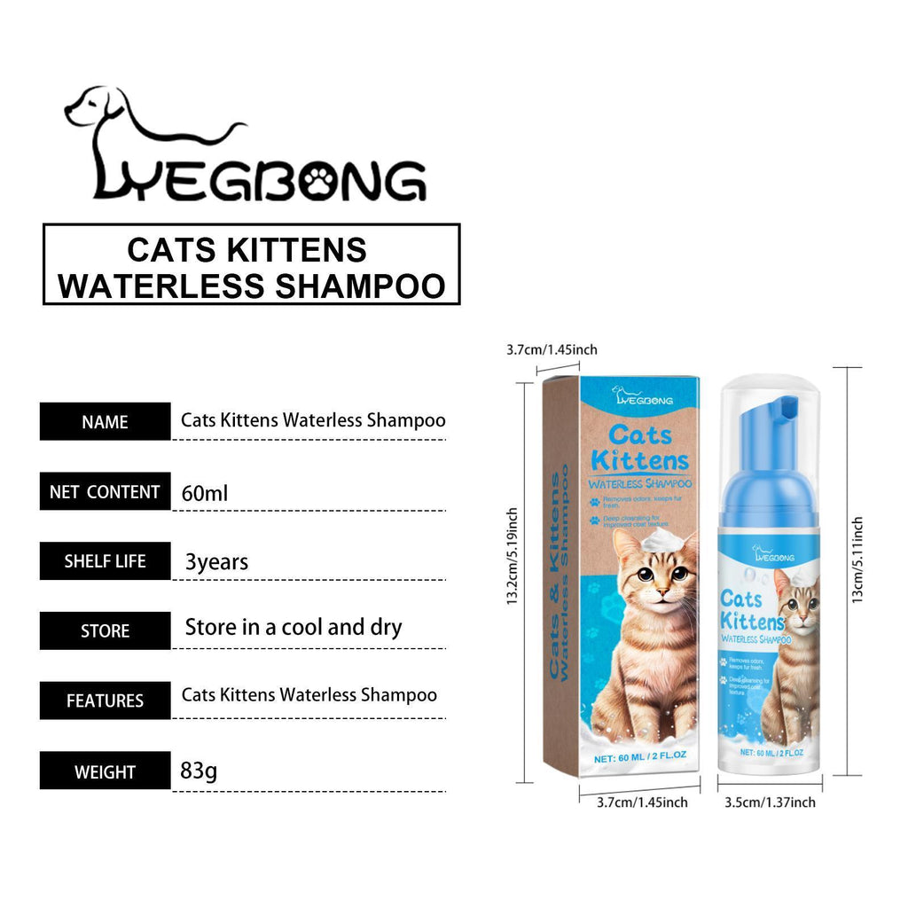 Cat Cleaning Mousse Mild Non-irritating Pet Cleaning Foam