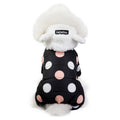 Warm Polka Dot Four-Leg Cotton Pet Coat