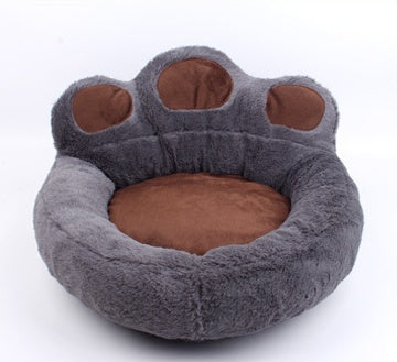 Paw Pet Bed - Dog & Cat Round Bed