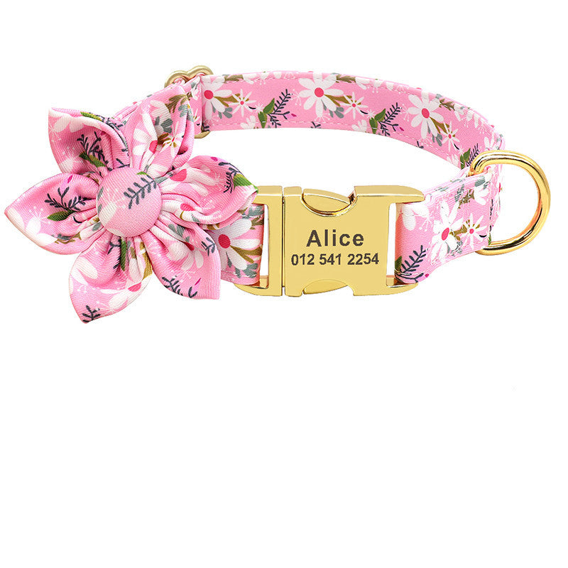 Fashion Printed Nylon Dog Collar