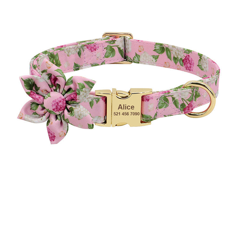 Fashion Printed Nylon Dog Collar