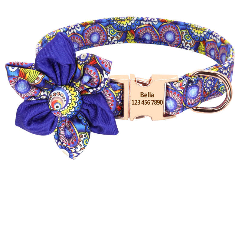 Fashion Printed Nylon Dog Collar