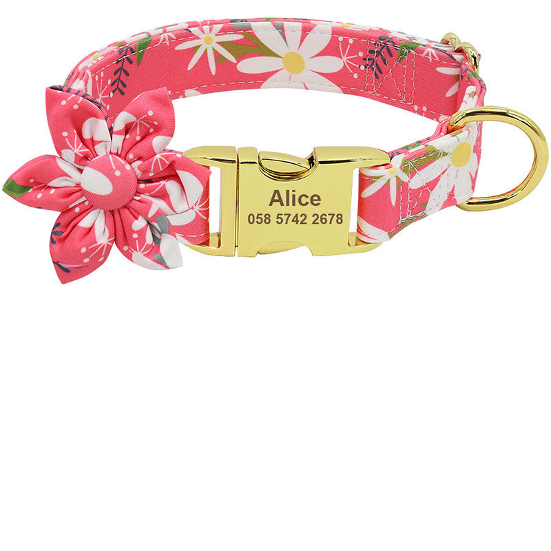 Fashion Printed Nylon Dog Collar