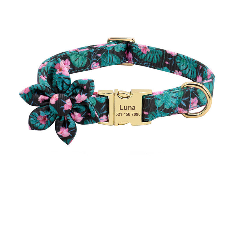Fashion Printed Nylon Dog Collar