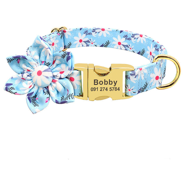 Fashion Printed Nylon Dog Collar