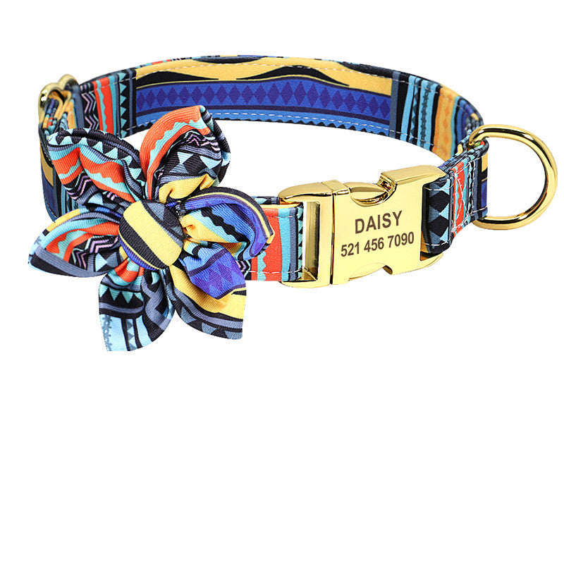Fashion Printed Nylon Dog Collar
