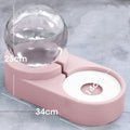 Automatic Pet Feeder 1.8L Water Drinking Bowl Feeding Container