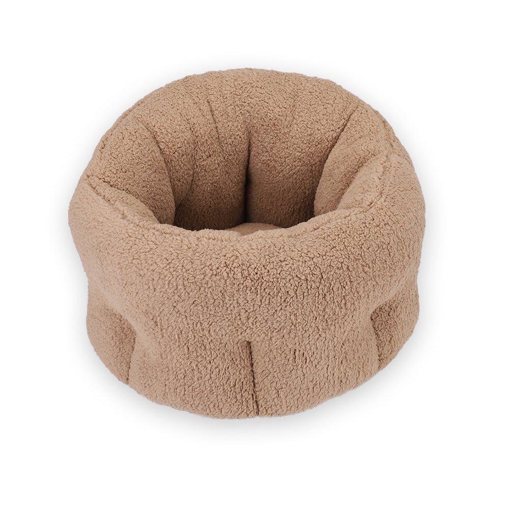 Warm Cotton Calming Pet Donut Bed